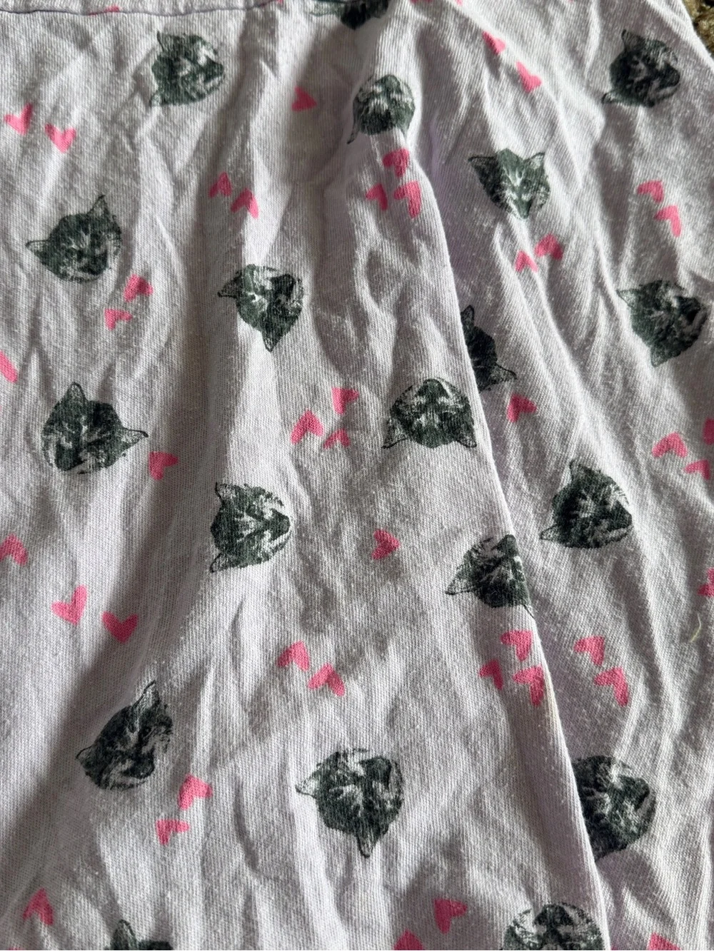 Cat & Jack Girls' lavender Kitty Print Dress - Pink Accents - Picture 2 of 4